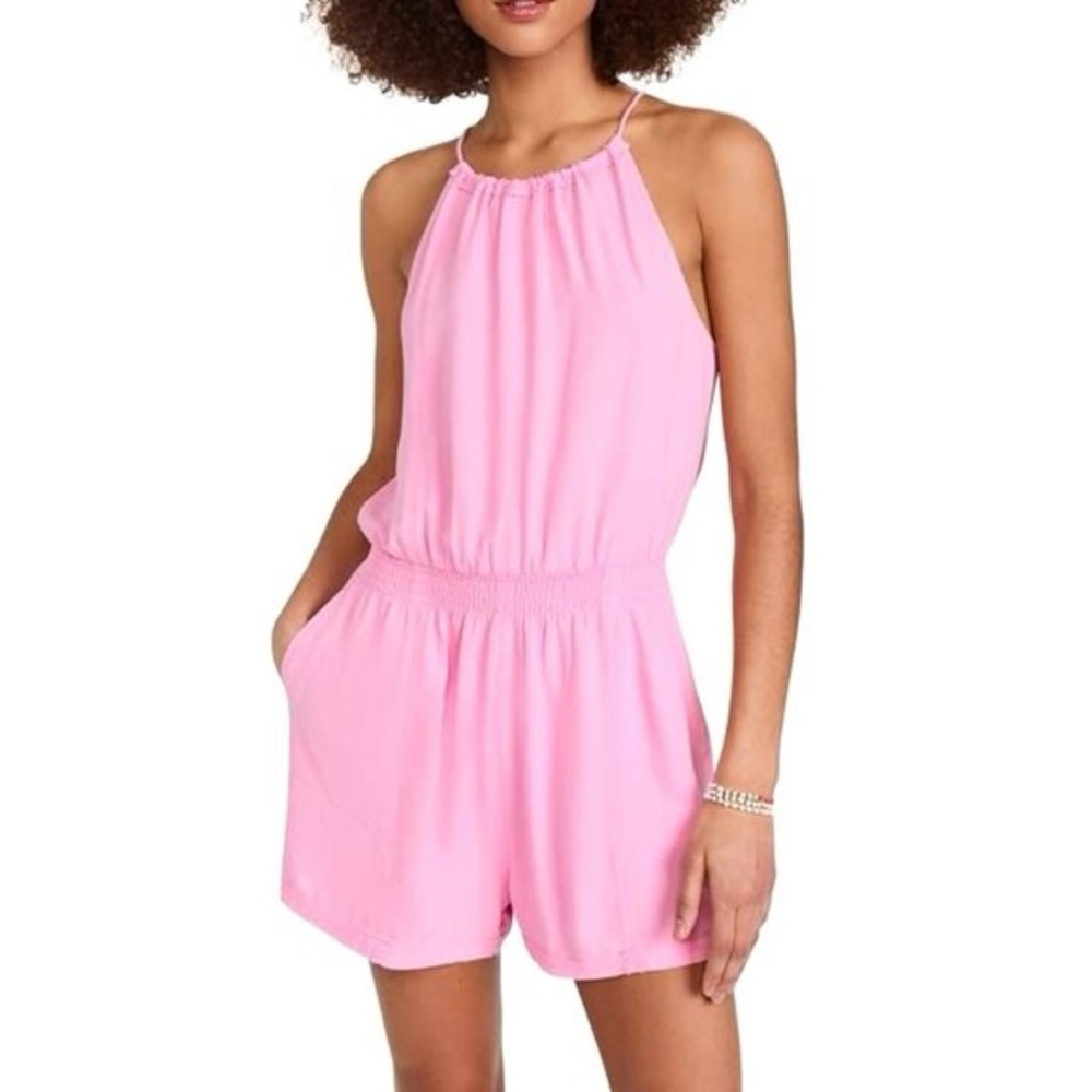 Splendid Hana Romper in Pink Size Small Shorts Set NWT